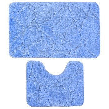 Kúpeľňové predložky set 2 kusov Merga modré