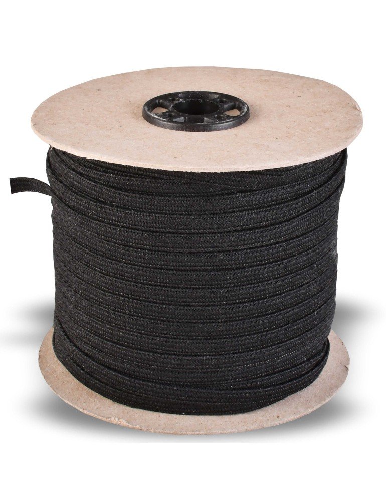 Textilná guma prádlová čierna šírka 5 mm