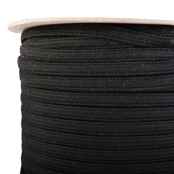 Textilná guma prádlová čierna šírka 5 mm
