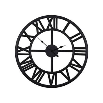 Nástenné hodiny SOLAR čierne 60 cm