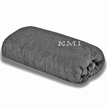 Plachta posteľná sivá froté EMI