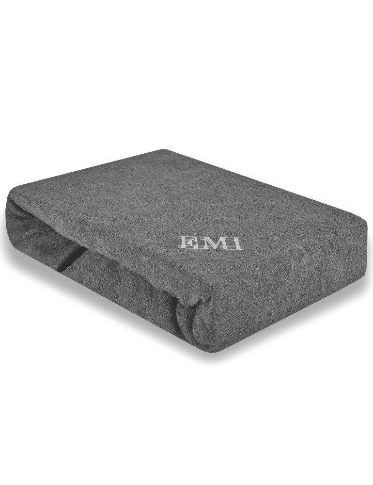Plachta posteľná sivá froté EMI