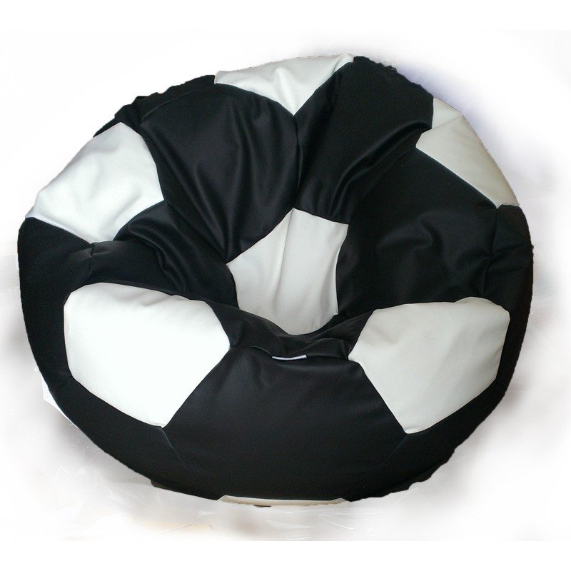 Sedací vak futbalová lopta čiernobiela EMI