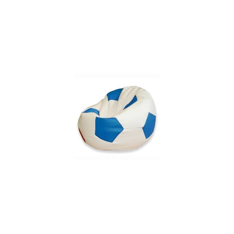 Sedací vak futbalová lopta bielomodrá EMI