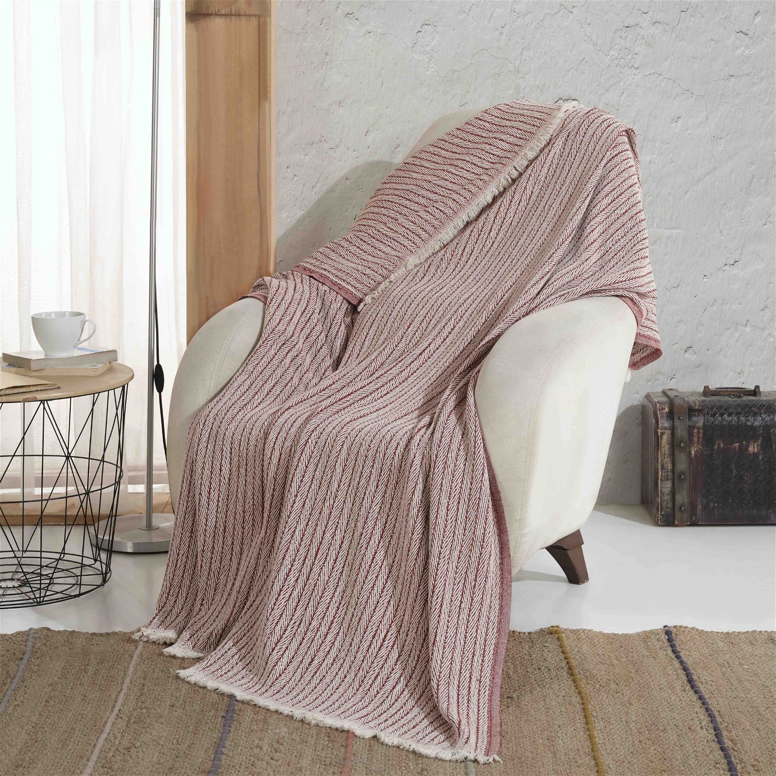 tehlová deka z bavlny